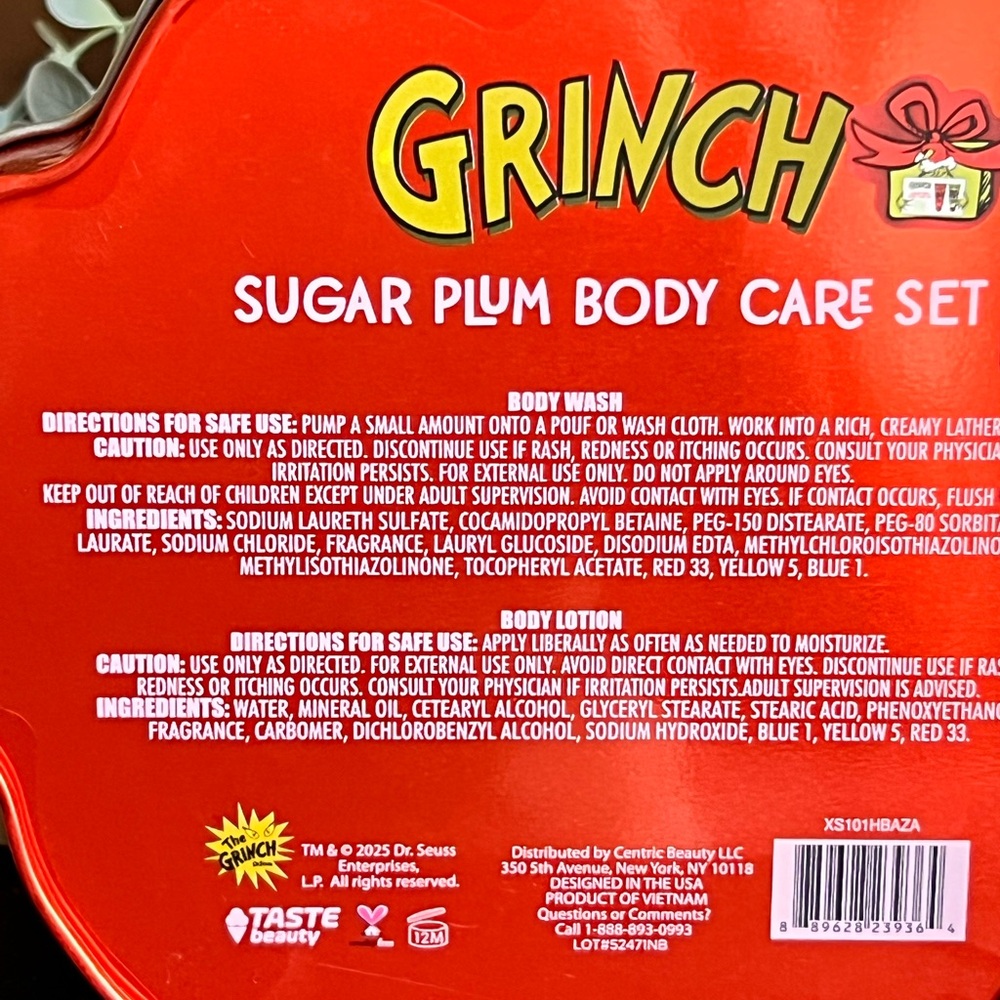 Grinch Sugar Plum Body Care Set - Picture 2 of 2
